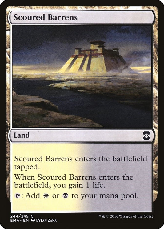 Image for Scoured Barrens (244) (EMA) - Magic: The Gathering