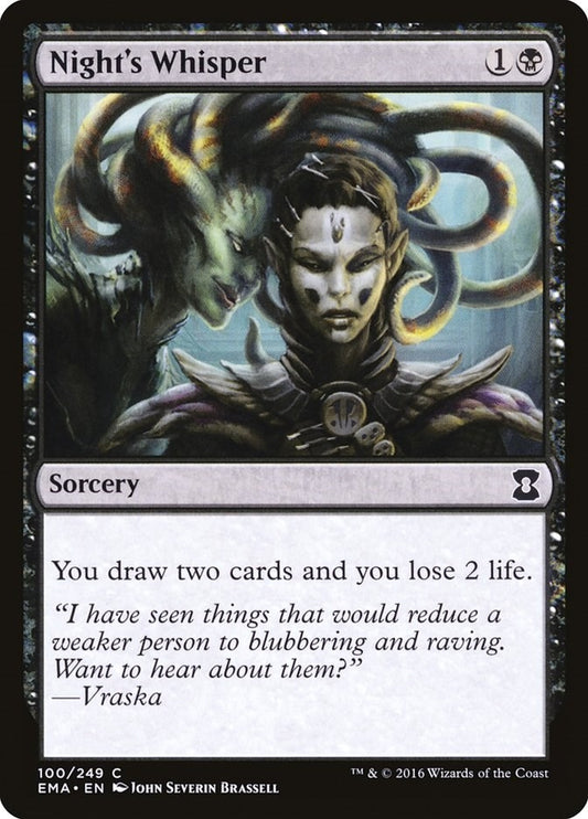 Image for Night's Whisper (100) (EMA) - Magic: The Gathering