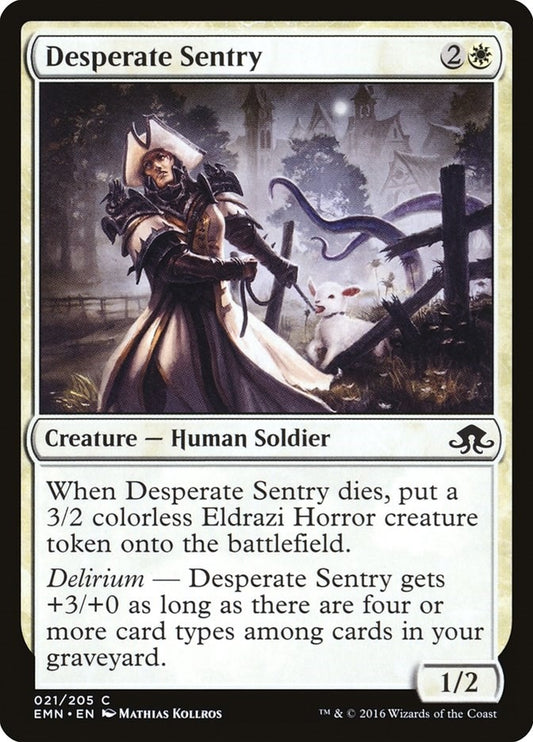 Image for Desperate Sentry (21) (EMN) - Magic: The Gathering