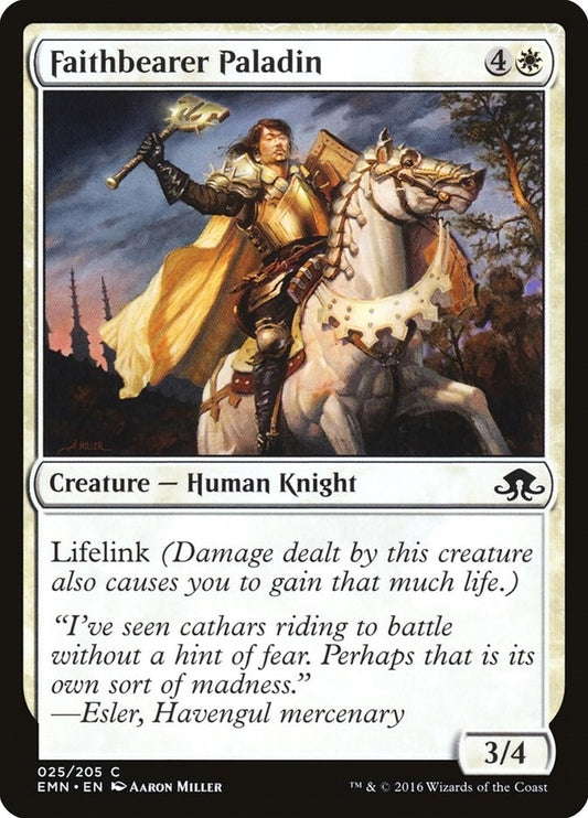 Image for Faithbearer Paladin (25) (EMN) - Magic: The Gathering