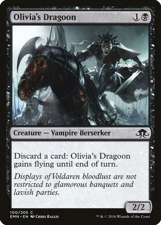 Image for Olivia's Dragoon (100) (EMN) - Magic: The Gathering