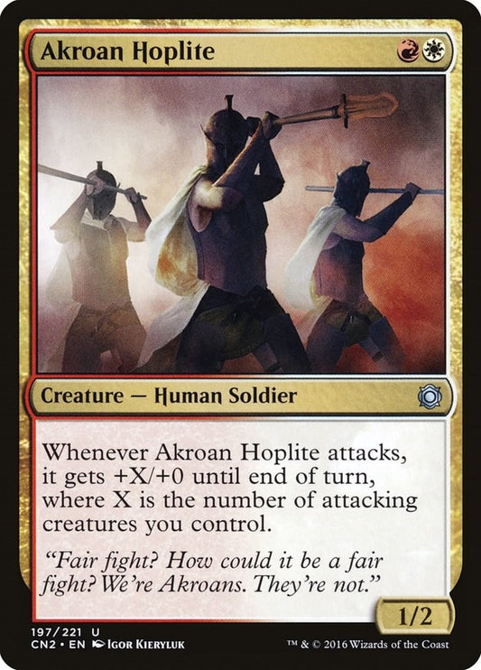 Image for Akroan Hoplite (197) (CN2) - Magic: The Gathering