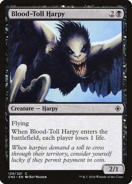 Image for Blood-Toll Harpy (129) (CN2) - Magic: The Gathering