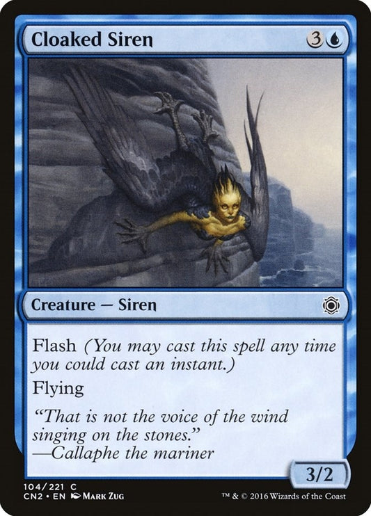 Image for Cloaked Siren (104) (CN2) - Magic: The Gathering