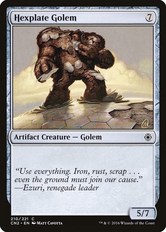 Image for Hexplate Golem (210) (CN2) - Magic: The Gathering