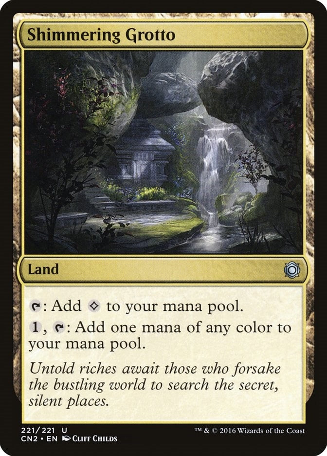 Image for Shimmering Grotto (221) (CN2) - Magic: The Gathering