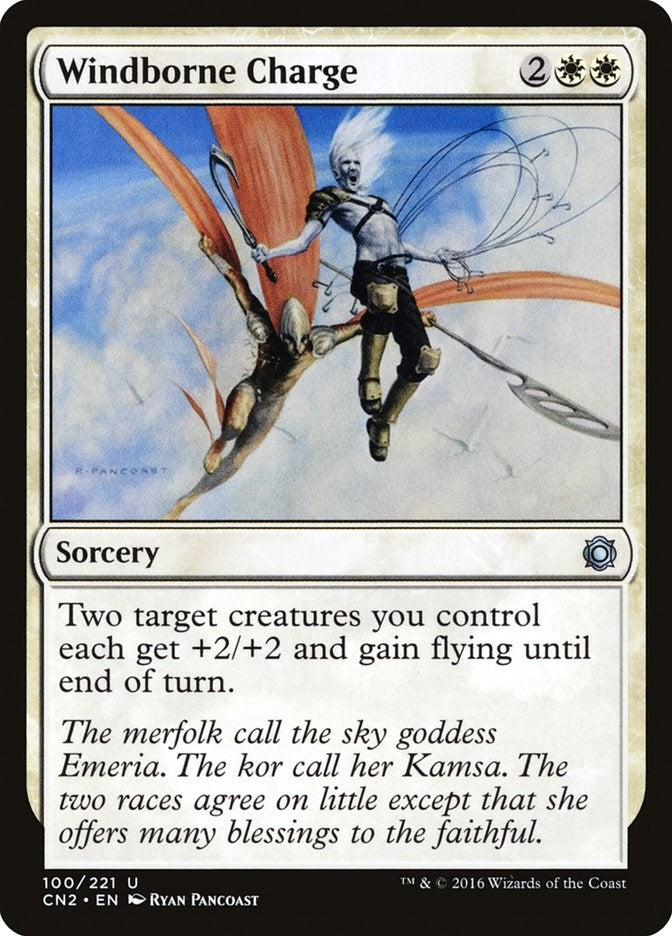 Image for Windborne Charge (100) (CN2) - Magic: The Gathering