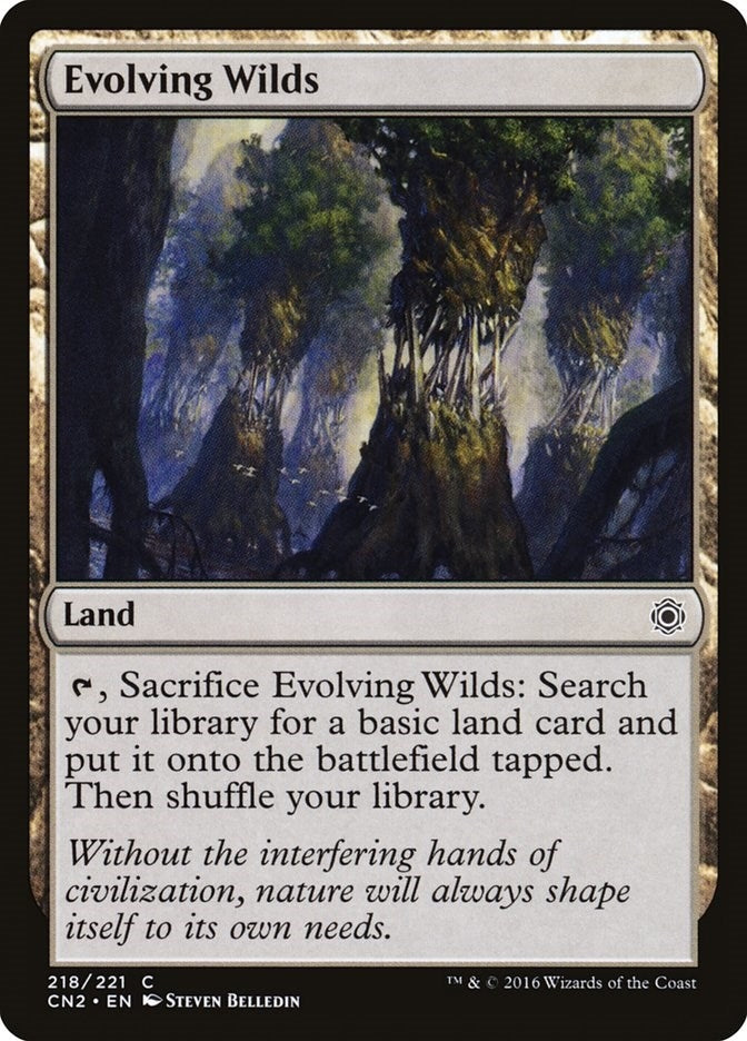 Image for Evolving Wilds (218) (CN2) - Magic: The Gathering