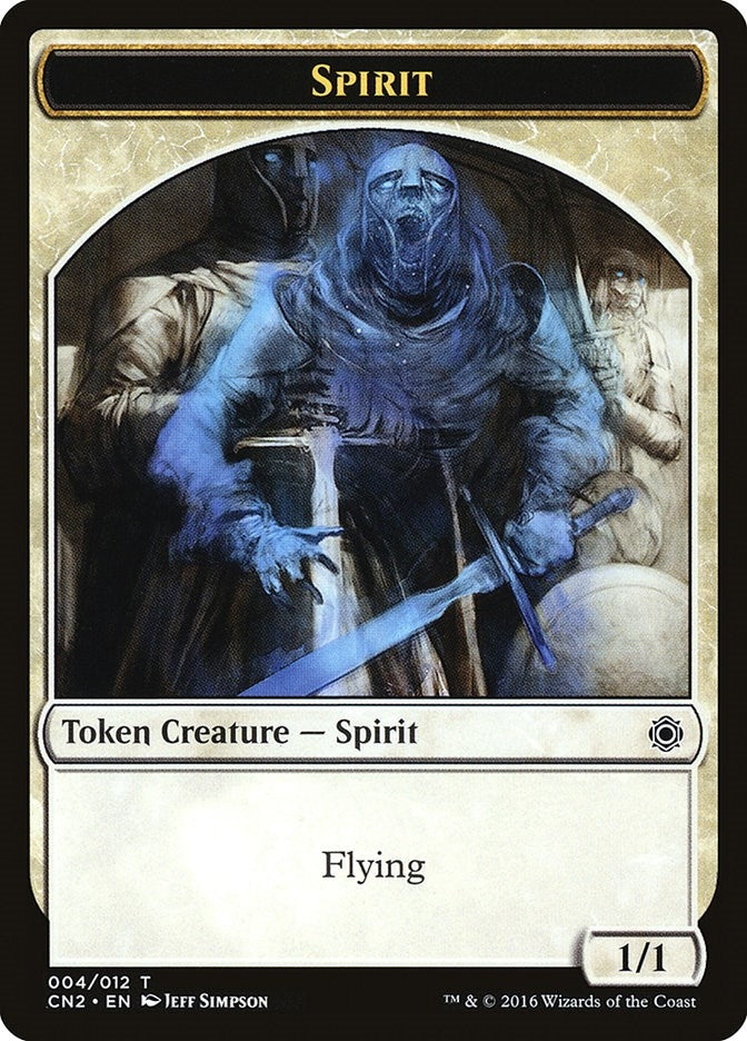 Image for Spirit Token (4) (CN2) - Magic: The Gathering