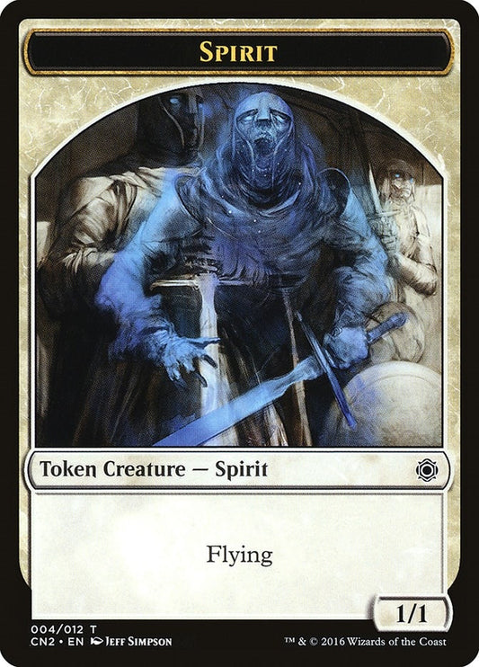 Image for Spirit Token (4) (CN2) - Magic: The Gathering
