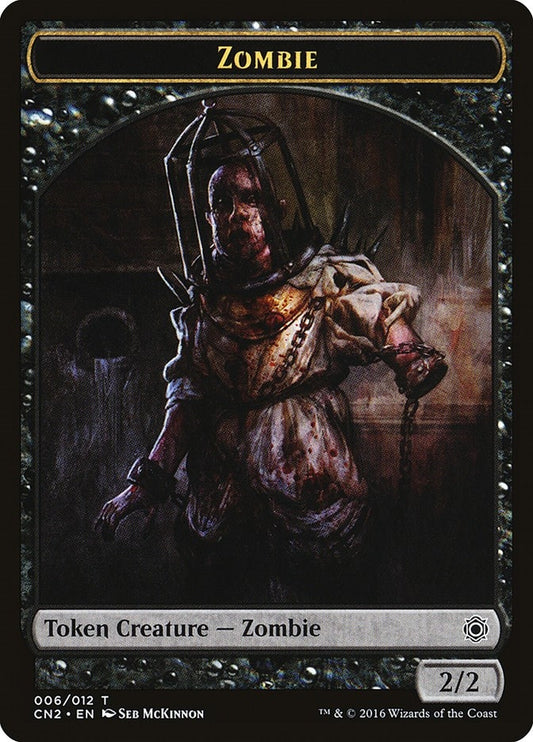 Image for Zombie Token (6) (CN2) - Magic: The Gathering