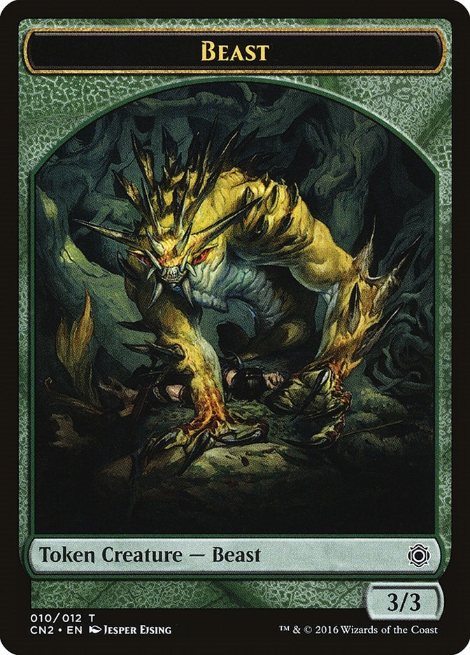 Image for Beast Token (10) (CN2) - Magic: The Gathering