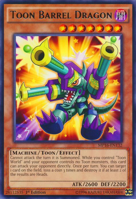 Toon Barrel Dragon (MP16-EN132) (MP16)