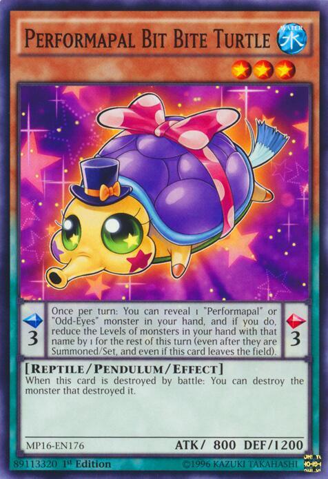 Performapal Bit Bite Turtle (MP16-EN176) (MP16)