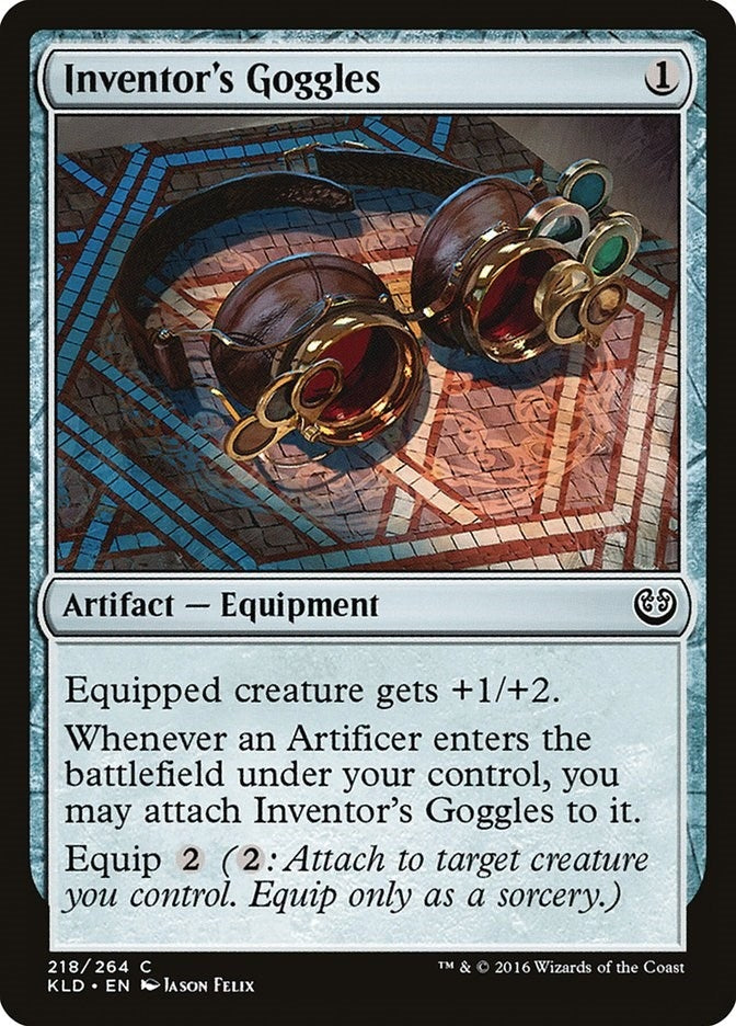 Image for Inventor's Goggles (218) (KLD) - Magic: The Gathering
