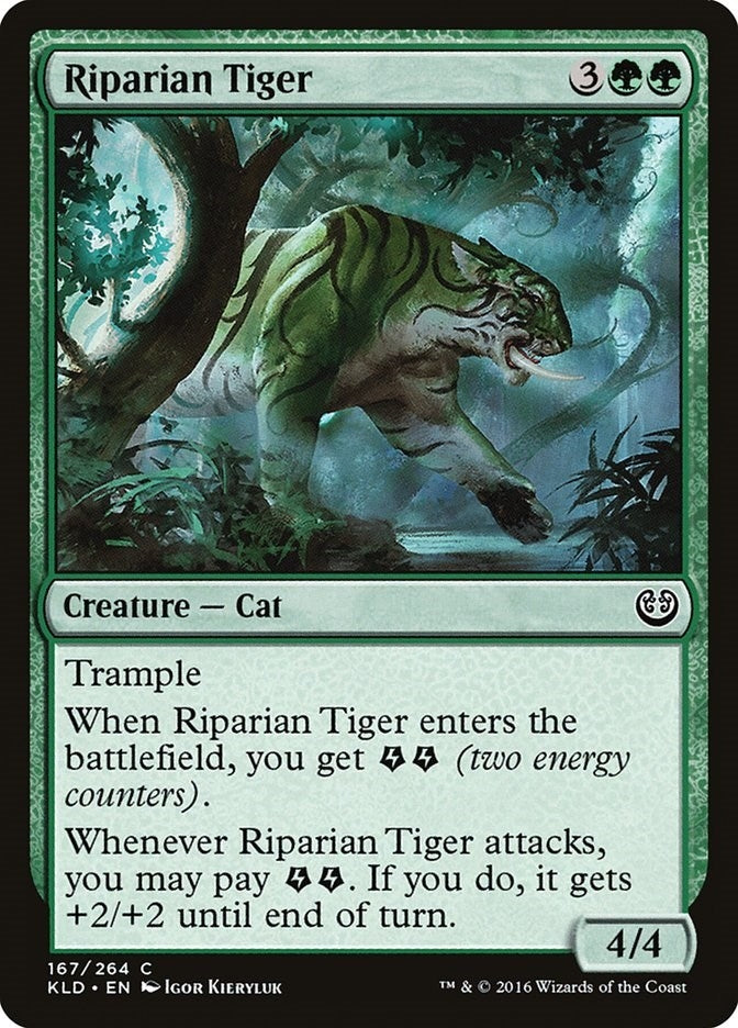 Image for Riparian Tiger (167) (KLD) - Magic: The Gathering