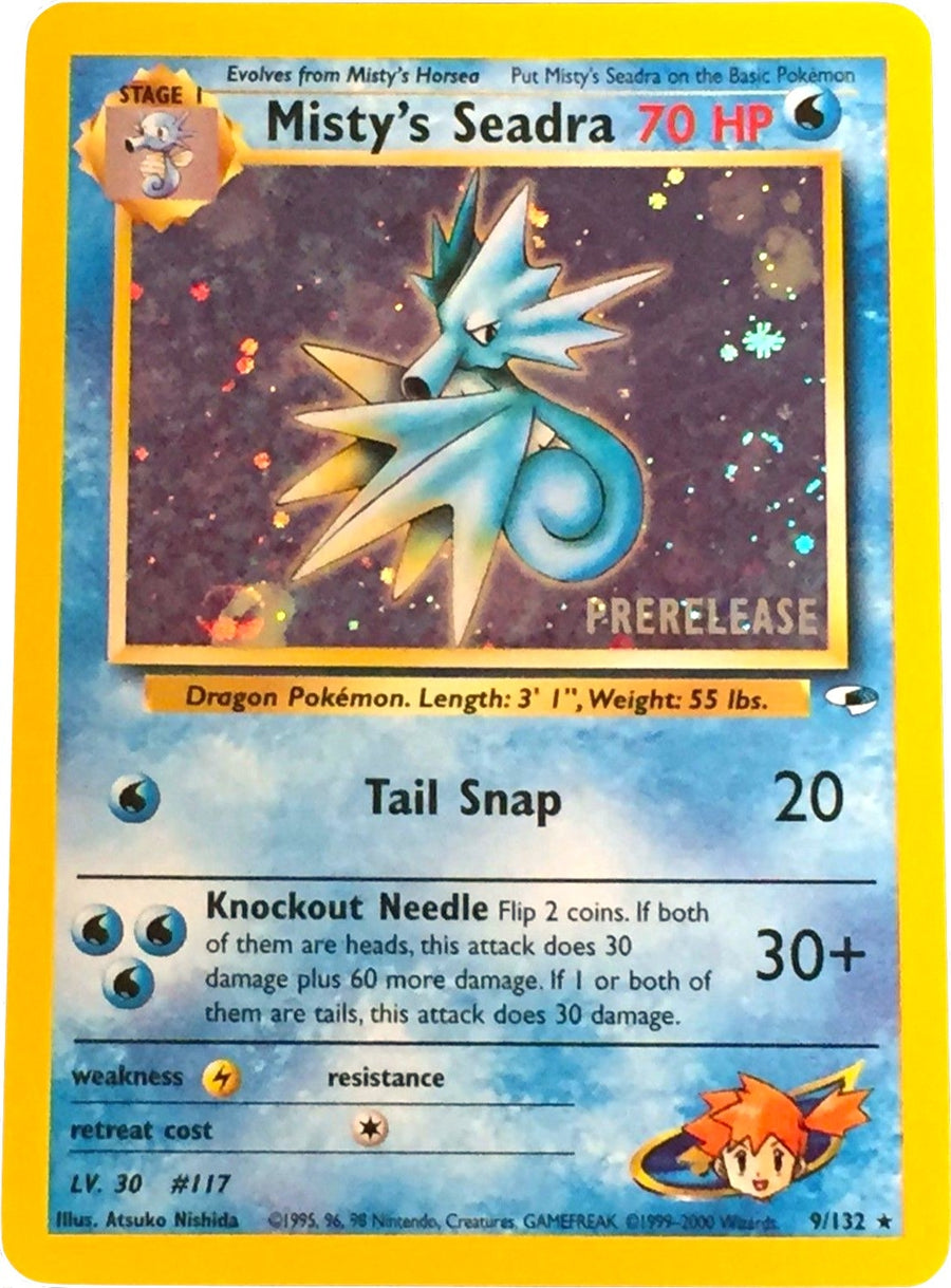 Misty's Seadra (Prerelease) (009/132) (PR)