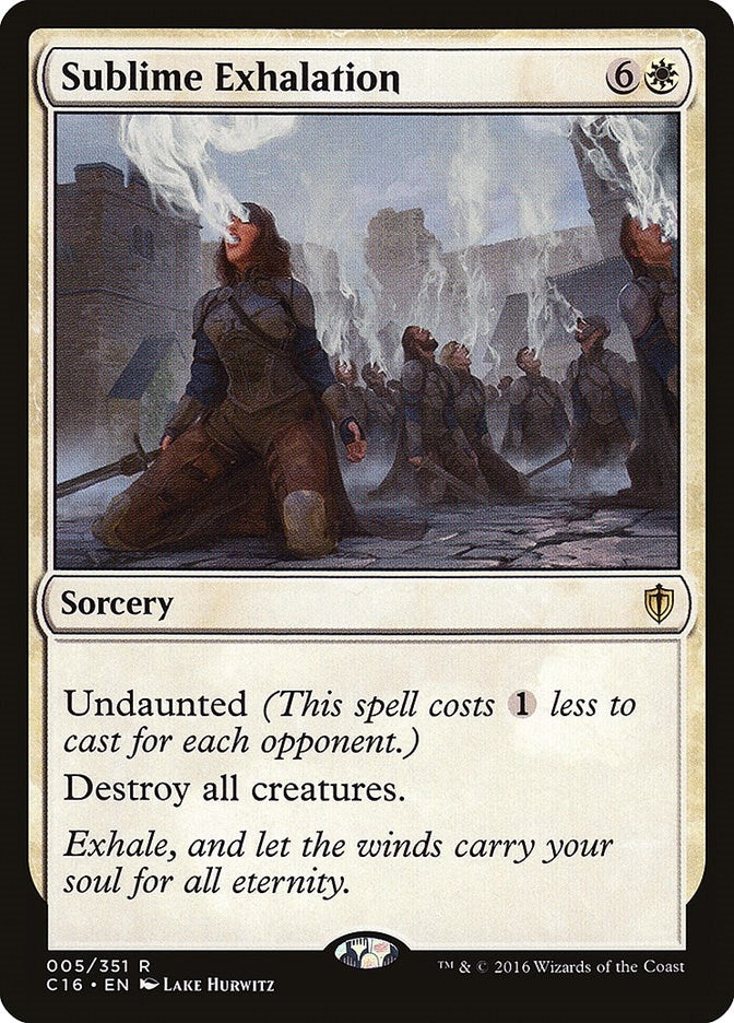 Image for Sublime Exhalation (5) (C16) - Magic: The Gathering