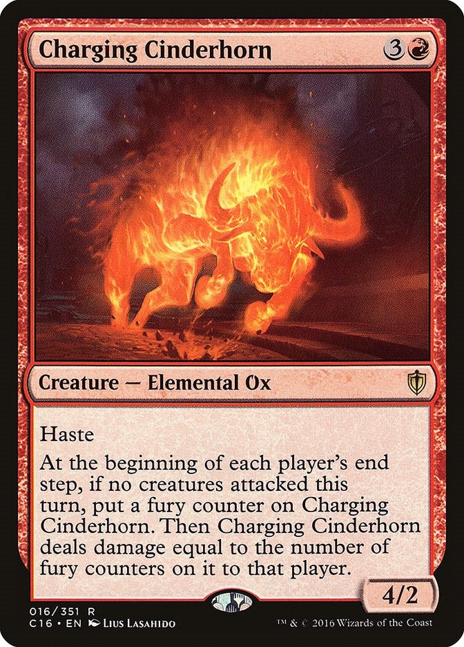 Image for Charging Cinderhorn (16) (C16) - Magic: The Gathering