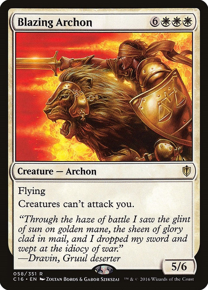 Image for Blazing Archon (58) (C16) - Magic: The Gathering