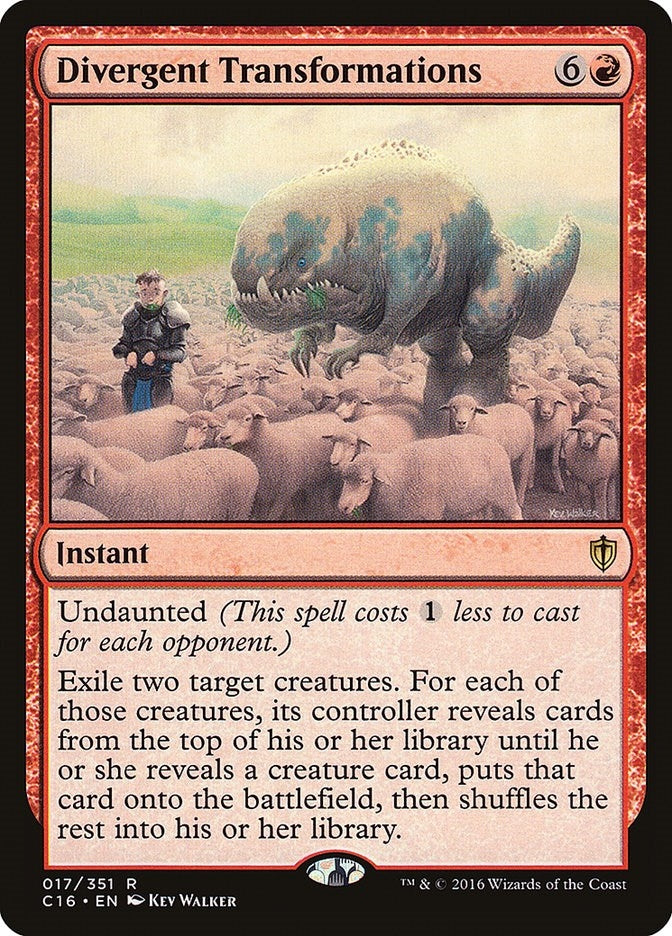 Image for Divergent Transformations (17) (C16) - Magic: The Gathering