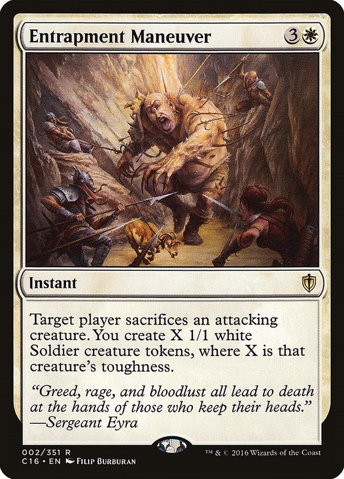 Image for Entrapment Maneuver (2) (C16) - Magic: The Gathering