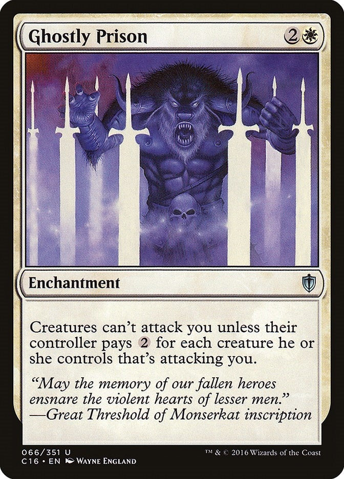 Image for Ghostly Prison (66) (C16) - Magic: The Gathering