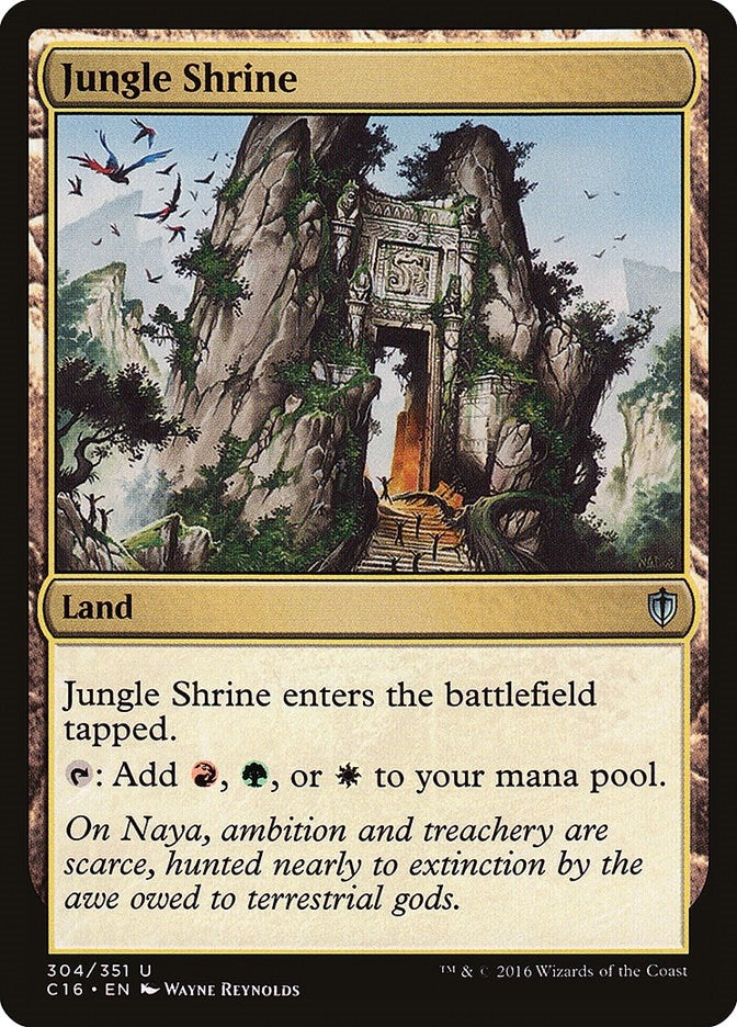 Image for Jungle Shrine (304) (C16) - Magic: The Gathering