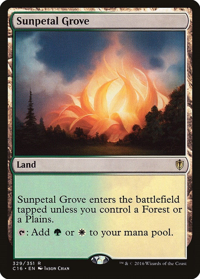 Image for Sunpetal Grove (329) (C16) - Magic: The Gathering