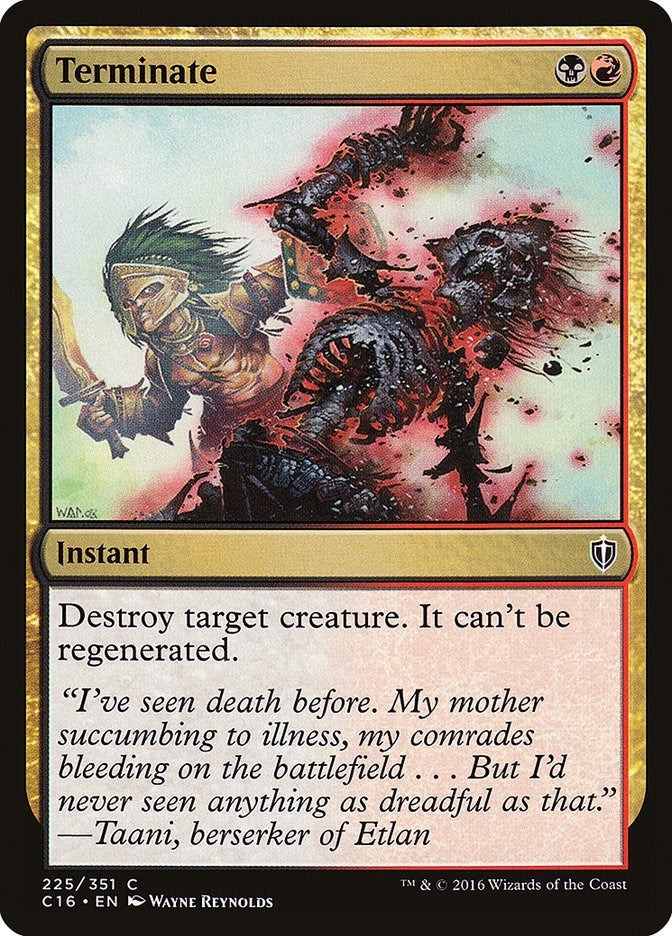 Image for Terminate (225) (C16) - Magic: The Gathering