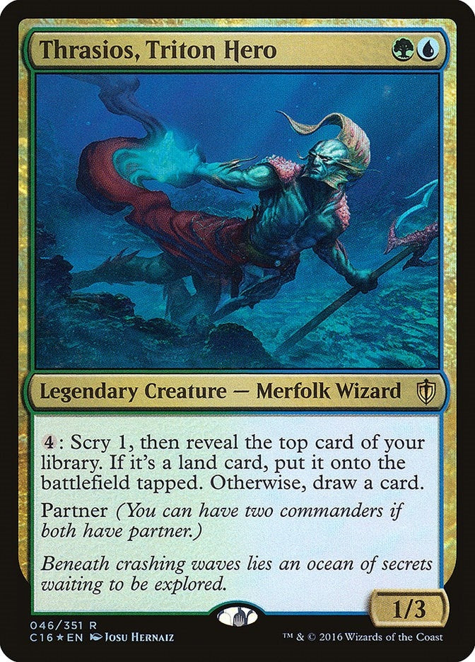 Image for Thrasios, Triton Hero (46) (C16) - Magic: The Gathering