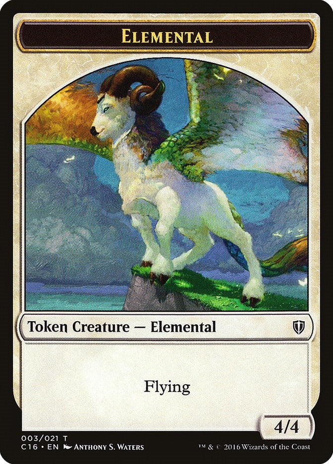 Image for Elemental // Soldier Double-Sided Token (3 // 5) (C16) - Magic: The Gathering