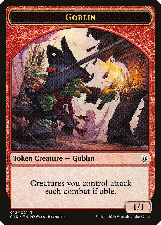 Image for Goblin // Zombie Double-Sided Token (12 // 11) (C16) - Magic: The Gathering
