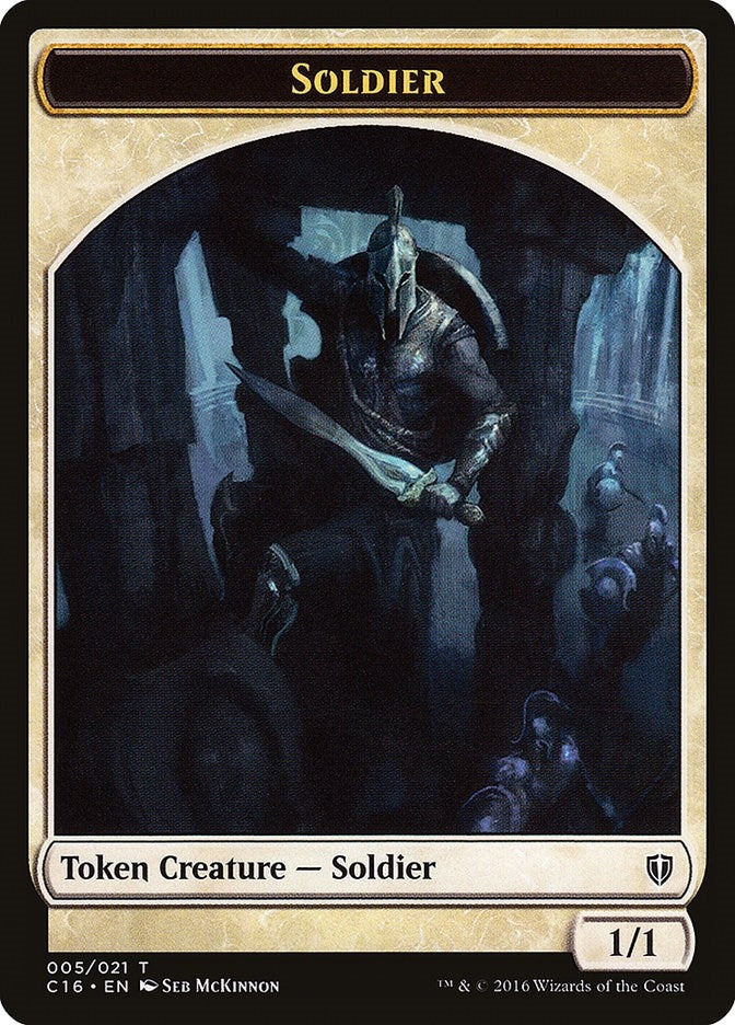 Image for Soldier // Squid Double-Sided Token (5 // 8) (C16) - Magic: The Gathering