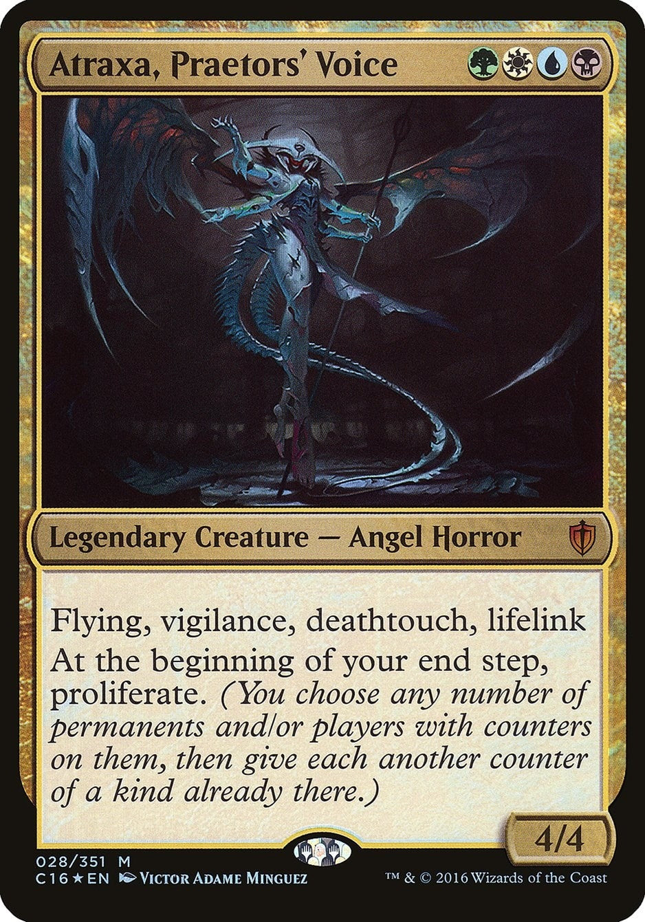 Image for Atraxa, Praetors' Voice (Commander 2016) (28) (OVER) - Magic: The Gathering