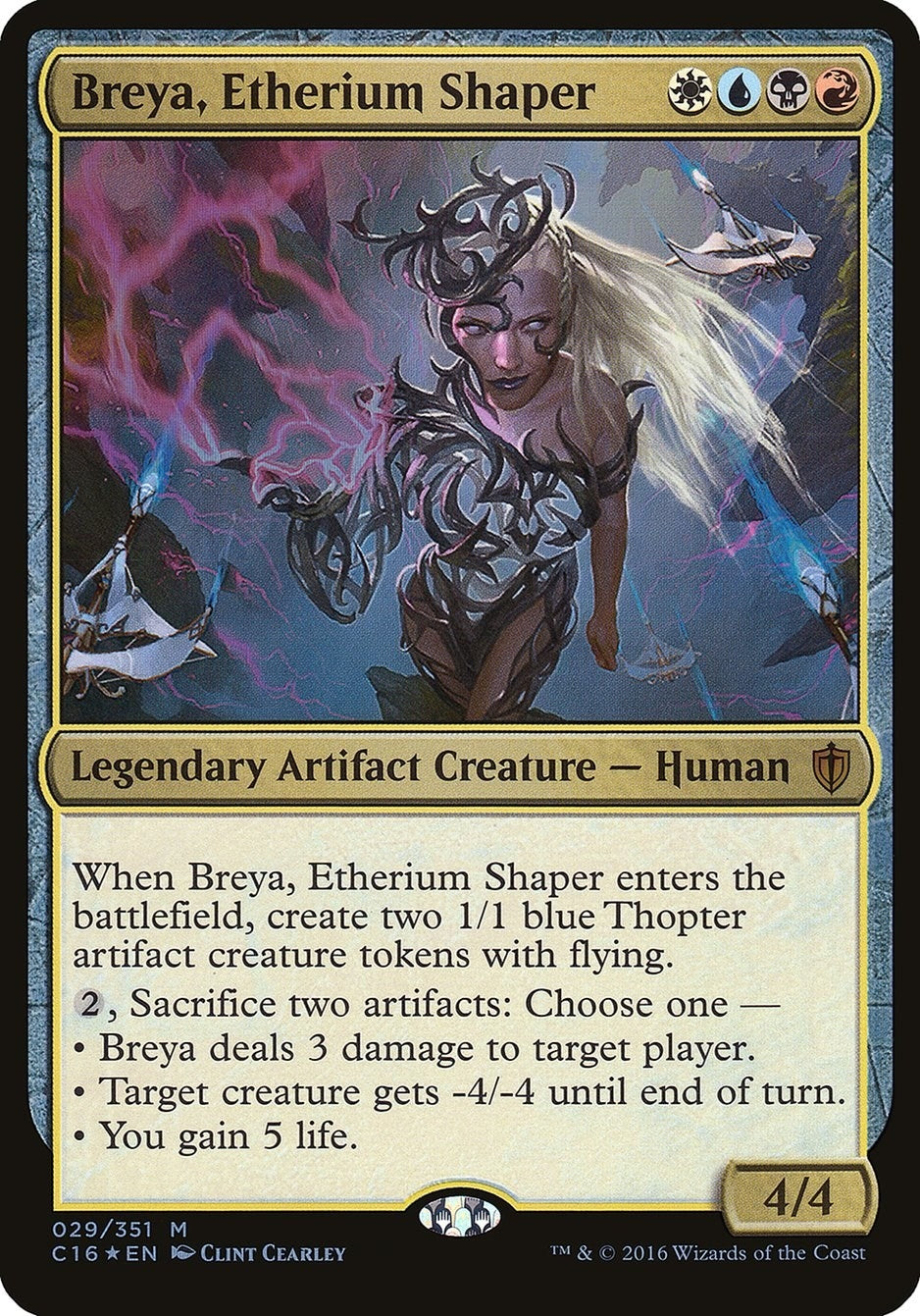 Image for Breya, Etherium Shaper (Commander 2016) (29) (OVER) - Magic: The Gathering