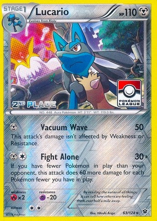 Lucario - 63/124 (Pokemon League) [2nd Place] (063/124) (PR)