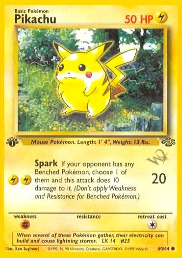 Pikachu [W Stamped] (60/64) (PR)
