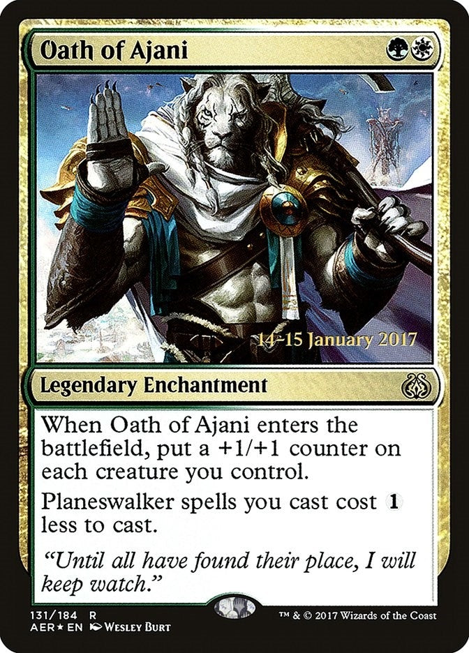 Oath of Ajani (131) (PRE)