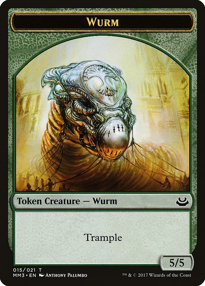 Wurm Token (15) (MM3)