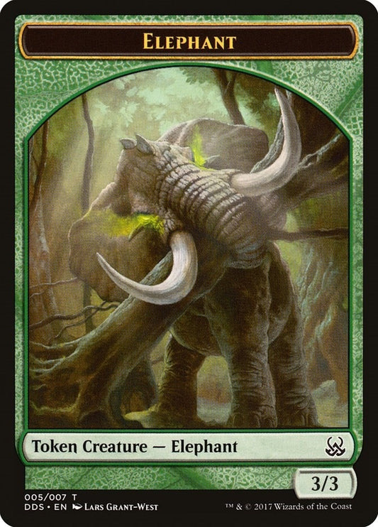 Image for Elephant Token (5) (DDS) - Magic: The Gathering