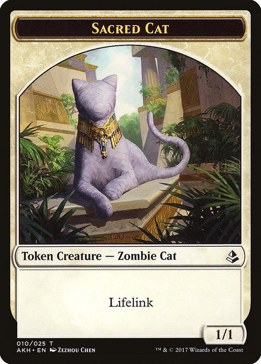 Image for Sacred Cat Token (10) (AKH) - Magic: The Gathering
