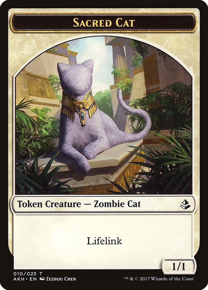 Sacred Cat Token (10) (AKH)