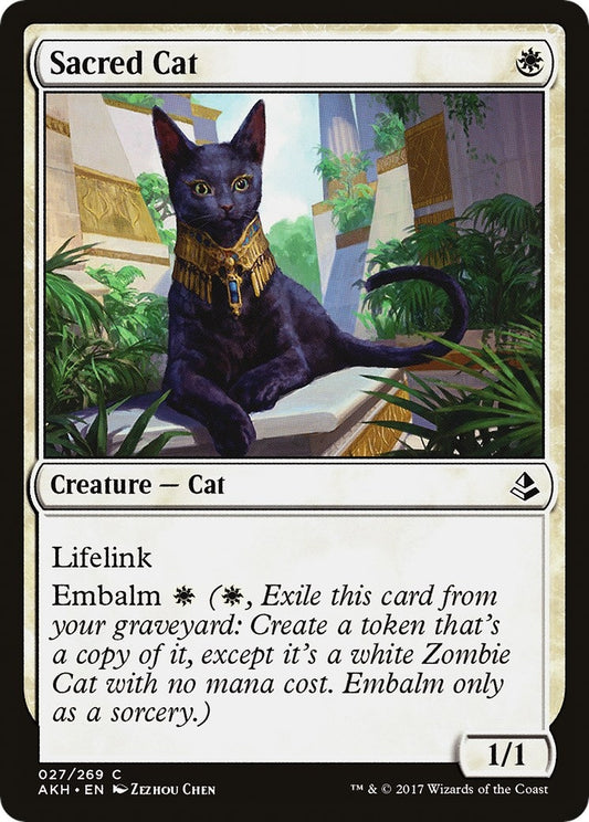 Image for Sacred Cat (27) (AKH) - Magic: The Gathering