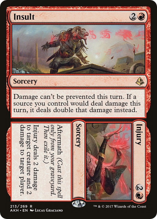 Image for Insult // Injury (213) (AKH) - Magic: The Gathering