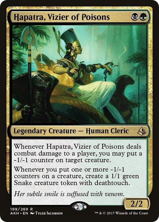 Image for Hapatra, Vizier of Poisons (199) (AKH) - Magic: The Gathering