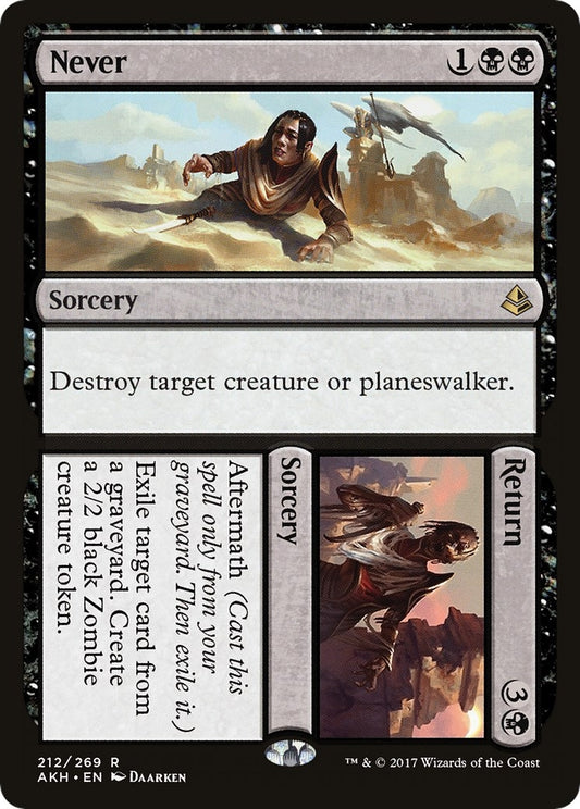 Image for Never // Return (212) (AKH) - Magic: The Gathering