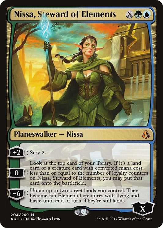 Image for Nissa, Steward of Elements (204) (AKH) - Magic: The Gathering