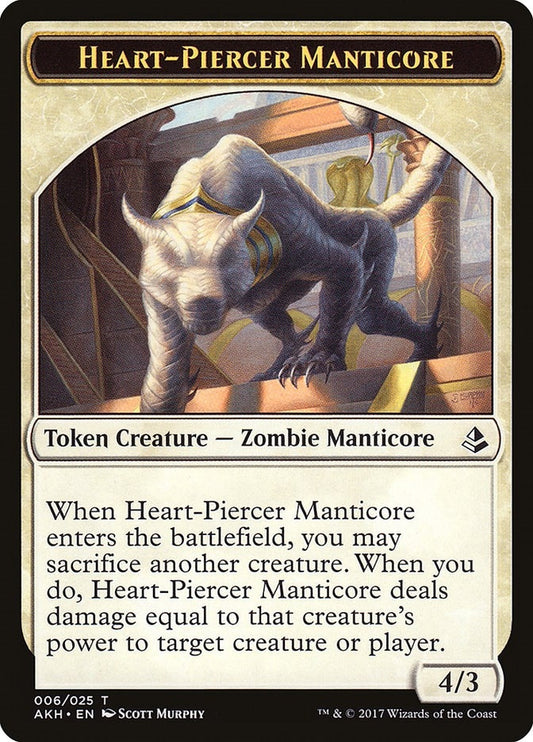 Image for Heart-Piercer Manticore Token (6) (AKH) - Magic: The Gathering