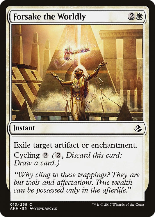 Image for Forsake the Worldly (13) (AKH) - Magic: The Gathering